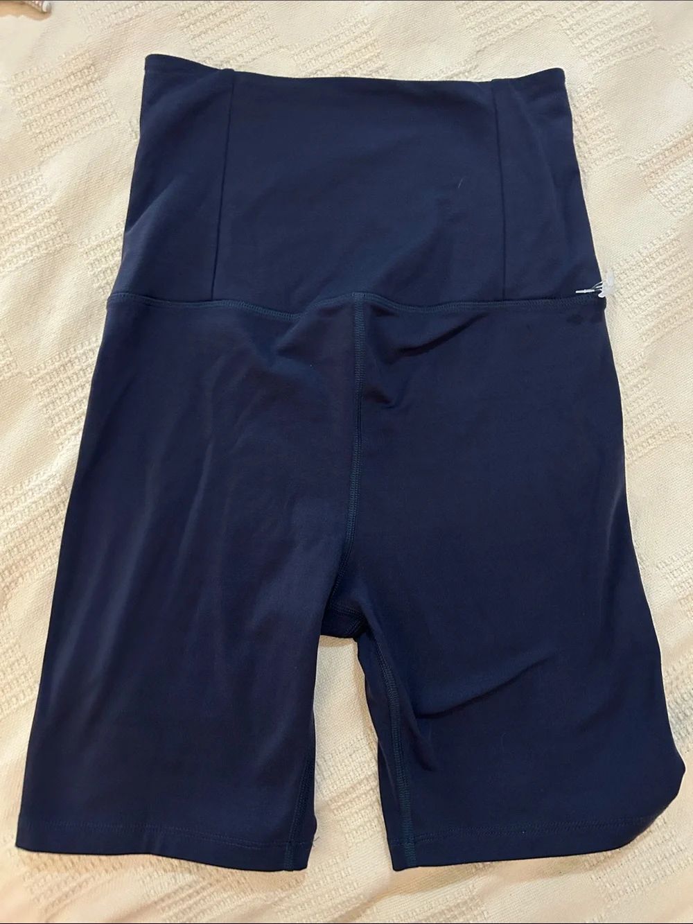 Girlfriend Collective super high-rise blue Bike Shorts XS